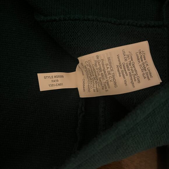 J.Crew Single Breasted Knit Sweater Blazer Green Size XS - Picture 6 of 6